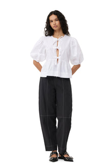 Elasticated Curve Pants | Black