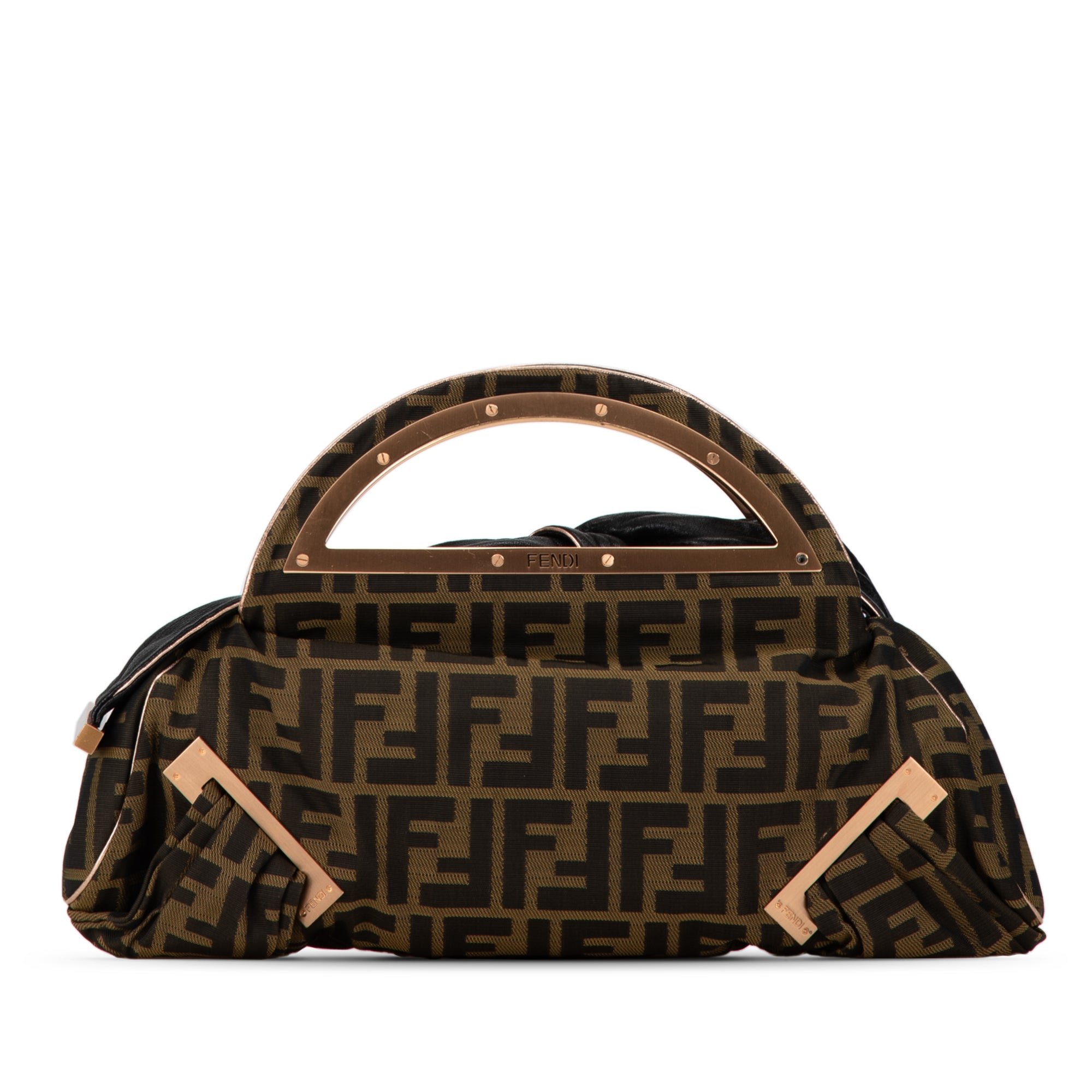 Fendi | Pre-Owned Zucca Canvas Smile Satchel | Brown