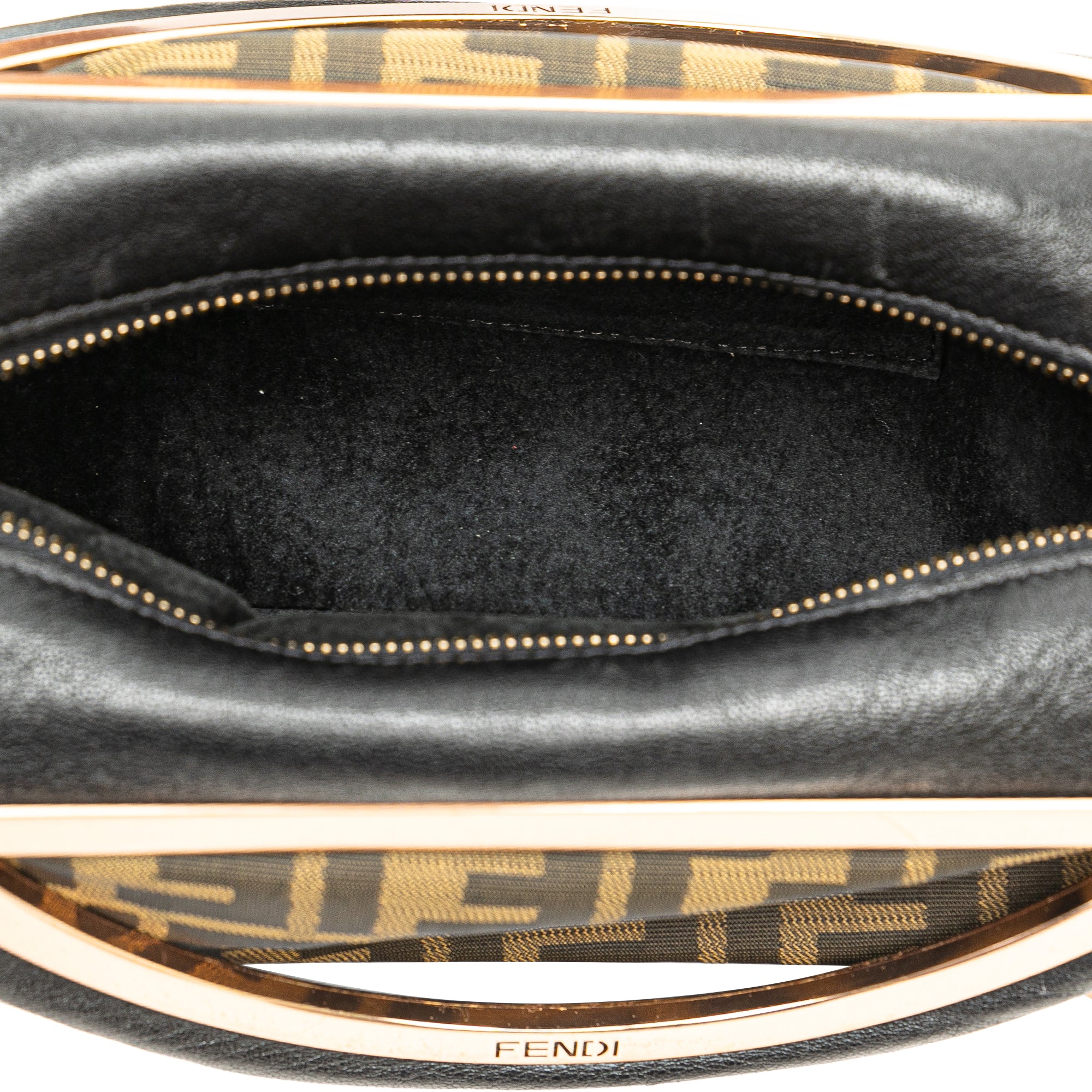 Fendi | Pre-Owned Zucca Canvas Smile Satchel | Brown