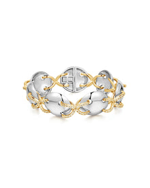Mariner Cross Bracelet | Silver | Cubic Zirconia