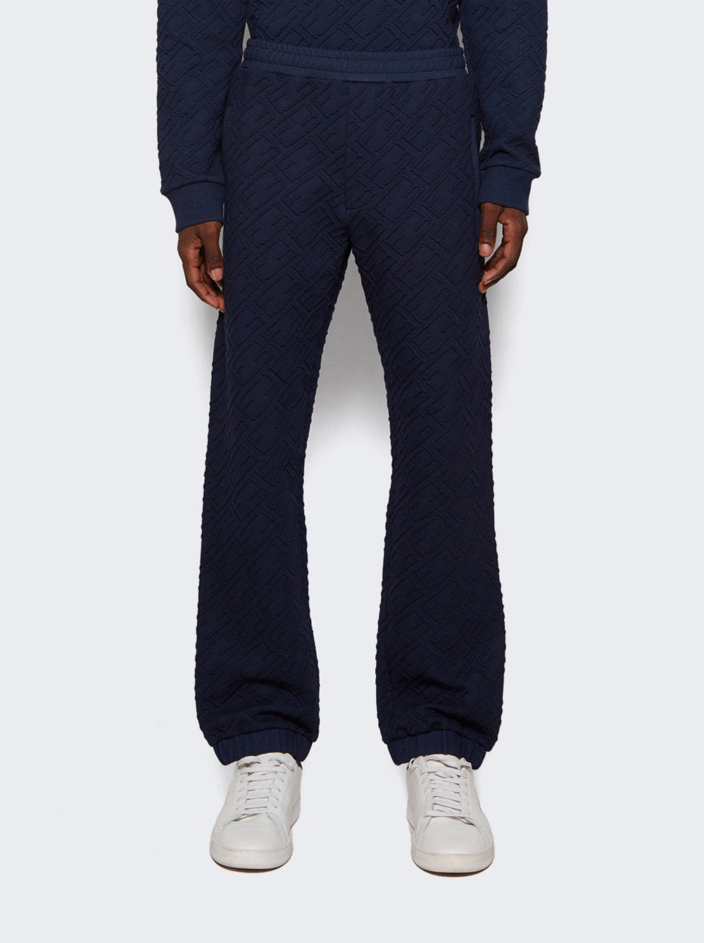 Men | Fendi | Embossed Jersey Sweatpants | Navy
