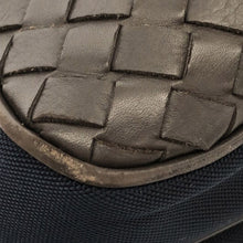 Bottega Veneta | Pre-Owned Intrecciato Leather and Canvas Crossbody | Black