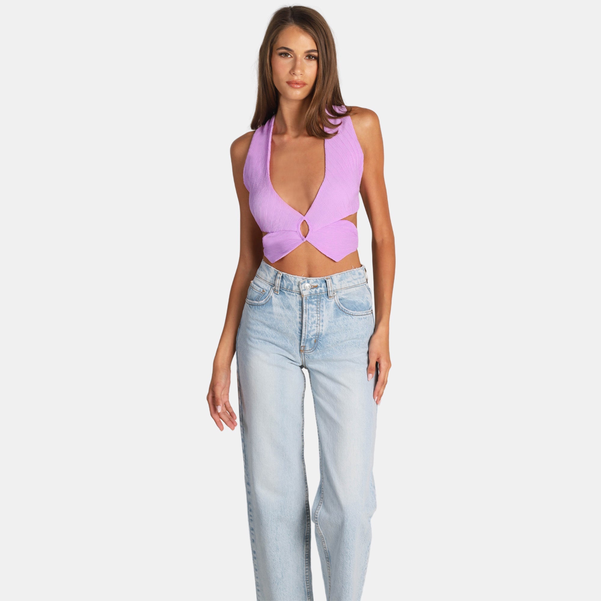 OW Collection FEYA Butterfly Top Account 168 - Lavender