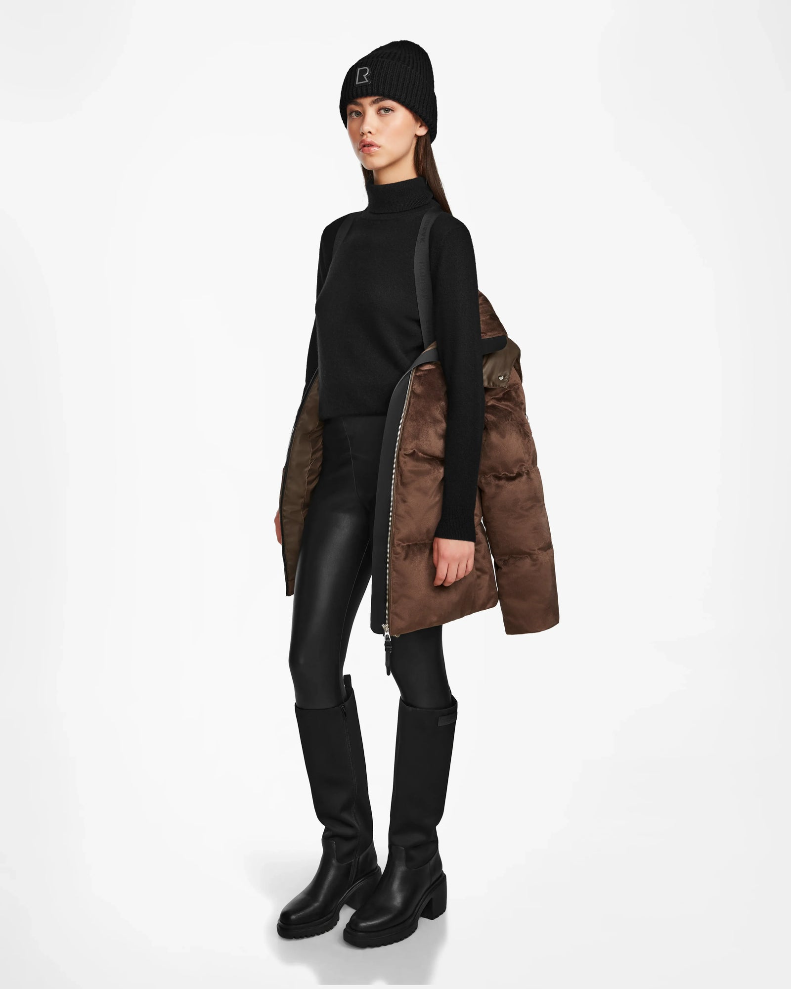 Women | Down Puffer DONIA - L124563 | Espresso