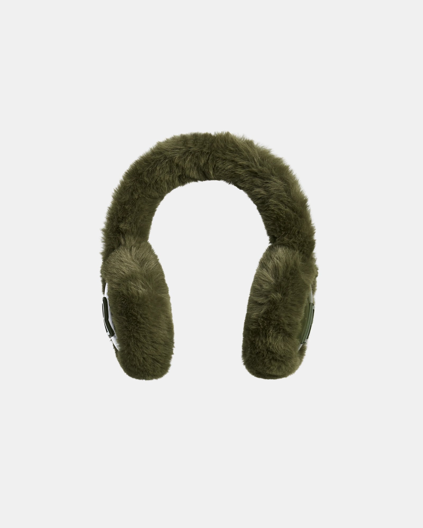 Rudsak’s MUFF - 8422503 Loden Green earmuffs feature soft, green faux fur with a cozy, plush headband and ear coverings. Shown on a white background, they’re the perfect winter accessory for warmth and comfort.