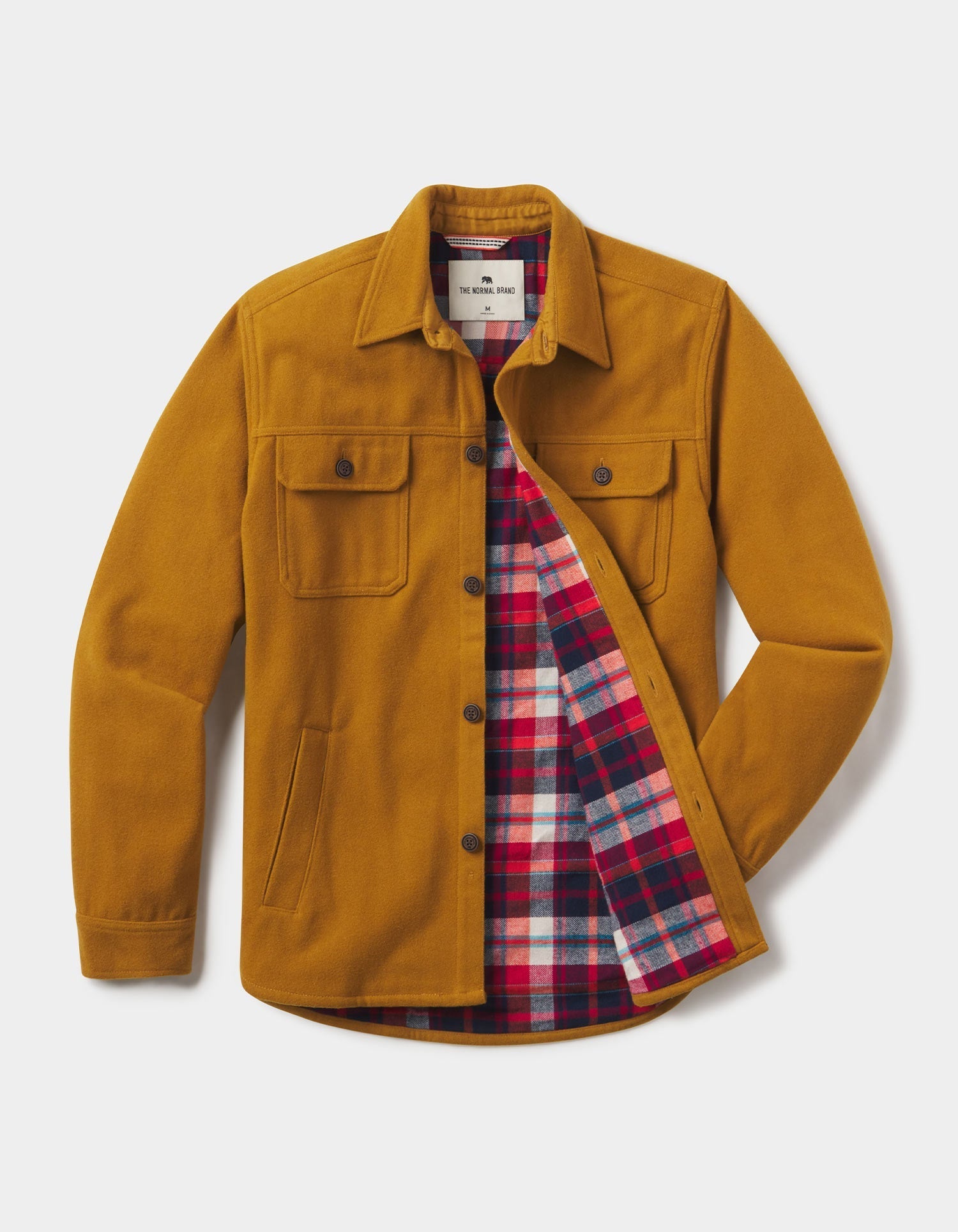 Men | Brightside Flannel Lined Workwear Jacket | Gold