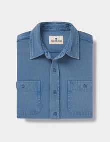 Men | Lennox Jersey Button Up | Slate Blue