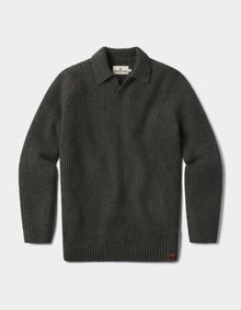 Men | Marled Polo Sweater | Olive