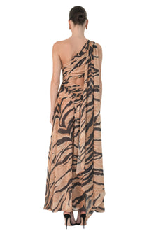 Simone Dress | Tiger Print Multi