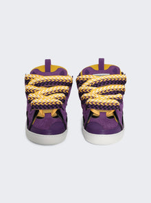 Women | Lanvin | Curb Sneakers | Purple & Yellow