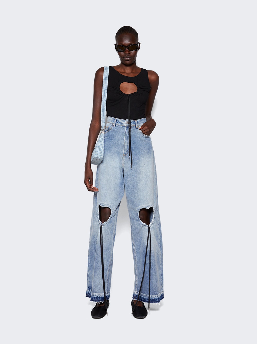 Women | Natasha Zinko | Heart Tank Top | Black