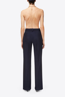 Chain Plate Straight Leg Trouser | Midnight Blue