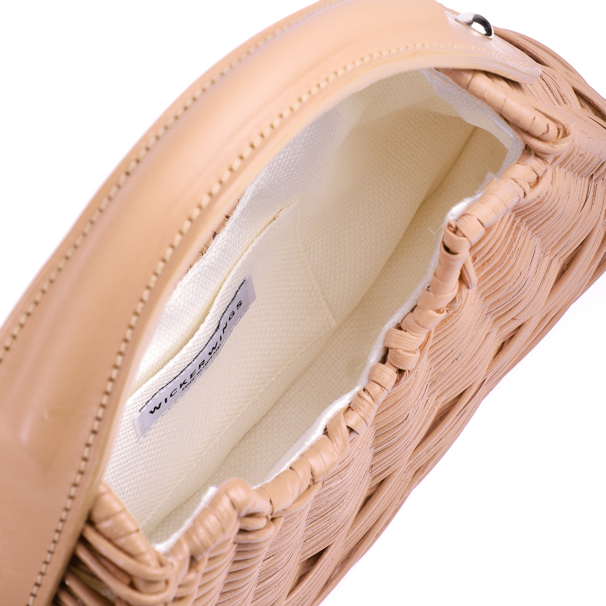 Wicker Wings - Wicker Handbag - Wicker Bag - Straw Bag - Rattan Bag - Made in England Handbag - Italian Leather Handbag - Woven Bag - Woven Handbag - Woven Tote Bag - Beach Bag - Summer Handbag - Summer Bag - Wicker Accessories - Camel Bag (6593207730315)