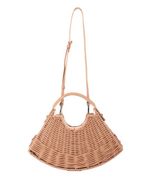 Wicker Wings - Wicker Handbag - Wicker Bag - Straw Bag - Rattan Bag - Made in England Handbag - Italian Leather Handbag - Woven Bag - Woven Handbag - Woven Tote Bag - Beach Bag - Summer Handbag - Summer Bag - Wicker Accessories - Camel Bag (6593207730315)