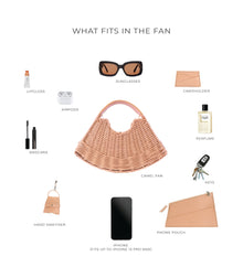 Wicker Wings - Wicker Handbag - Wicker Bag - Straw Bag - Rattan Bag - Made in England Handbag - Italian Leather Handbag - Woven Bag - Woven Handbag - Woven Tote Bag - Beach Bag - Summer Handbag - Summer Bag - Wicker Accessories - Camel Bag (6593207730315)