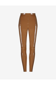 Faux Patent Leather Legging | Cinnamon