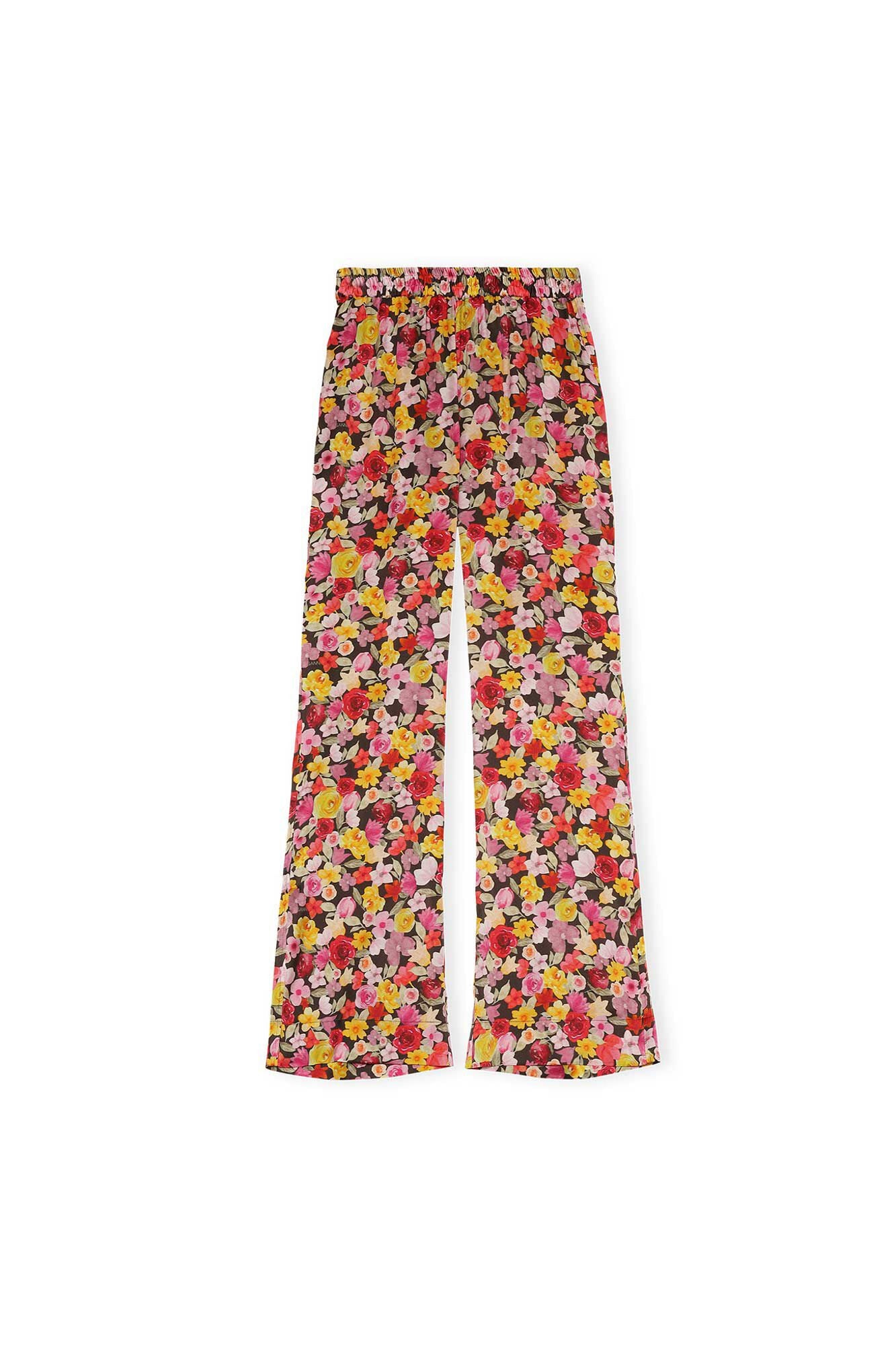 Floral Silk Stretch Trousers | Mole