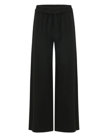 Friya Wool Pajama Inspired Pant | Black