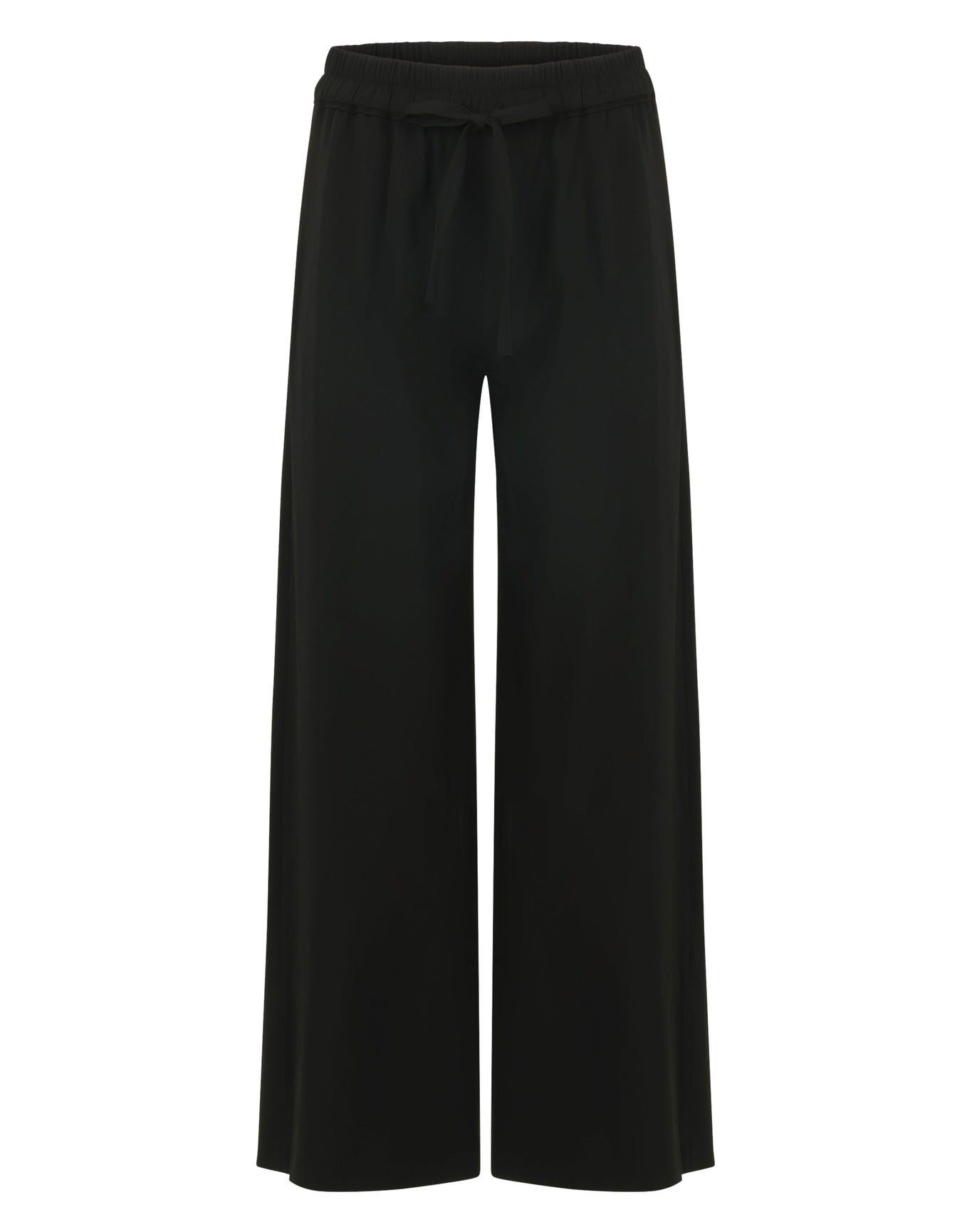 Friya Wool Pajama Inspired Pant | Black