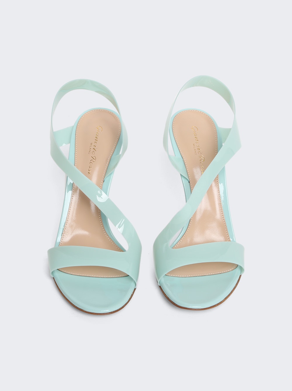 Women | Gianvito Rossi | Glass Heeled Sandal | Bora Bora
