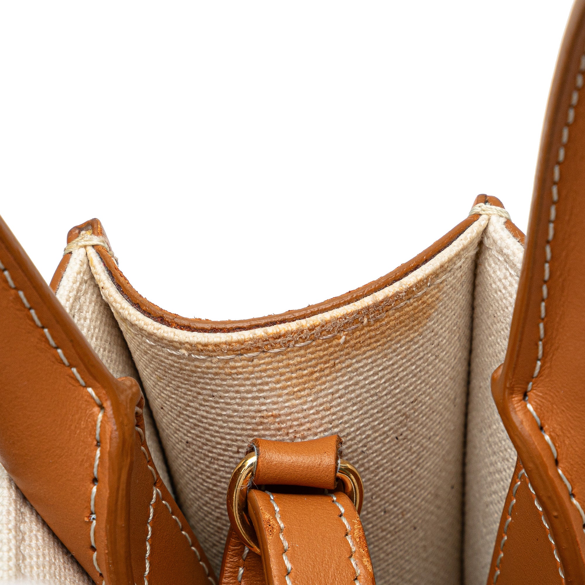 Celine | Pre-Owned Mini Canvas Vertical Cabas Satchel | Brown