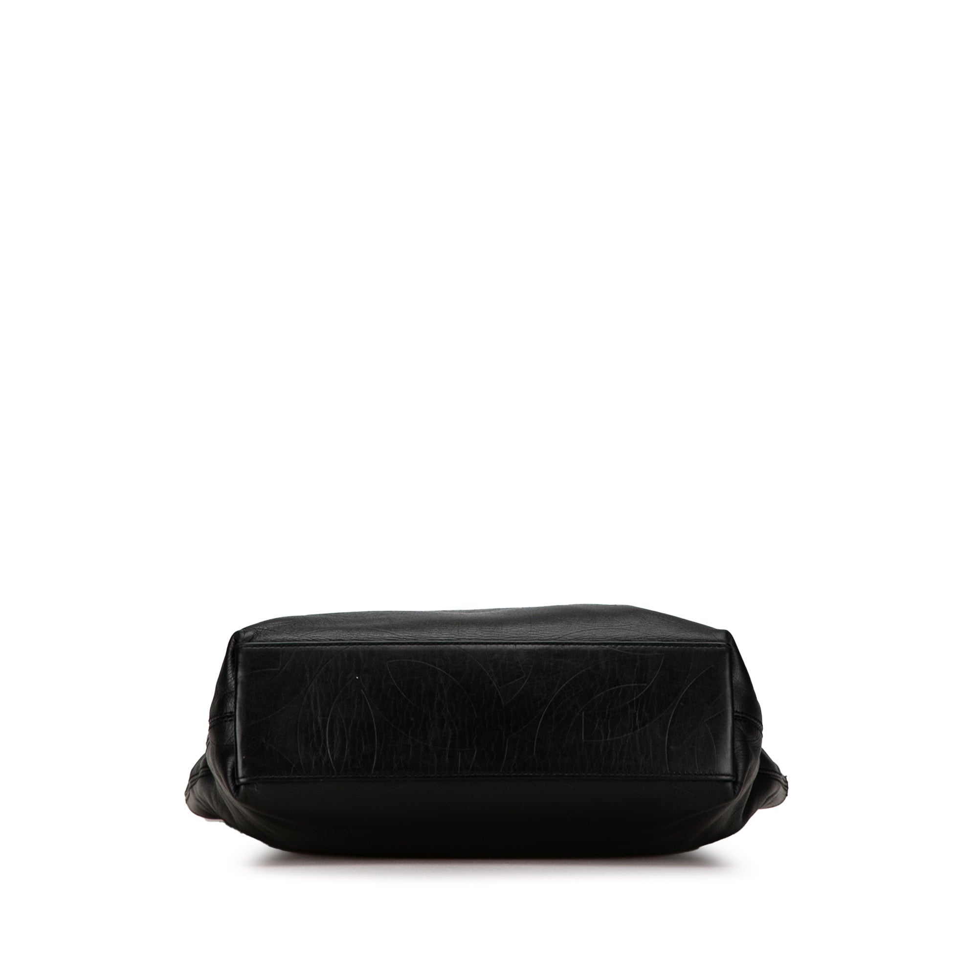 Chanel | Pre-Owned Embossed Lambskin CC Tote | Black
