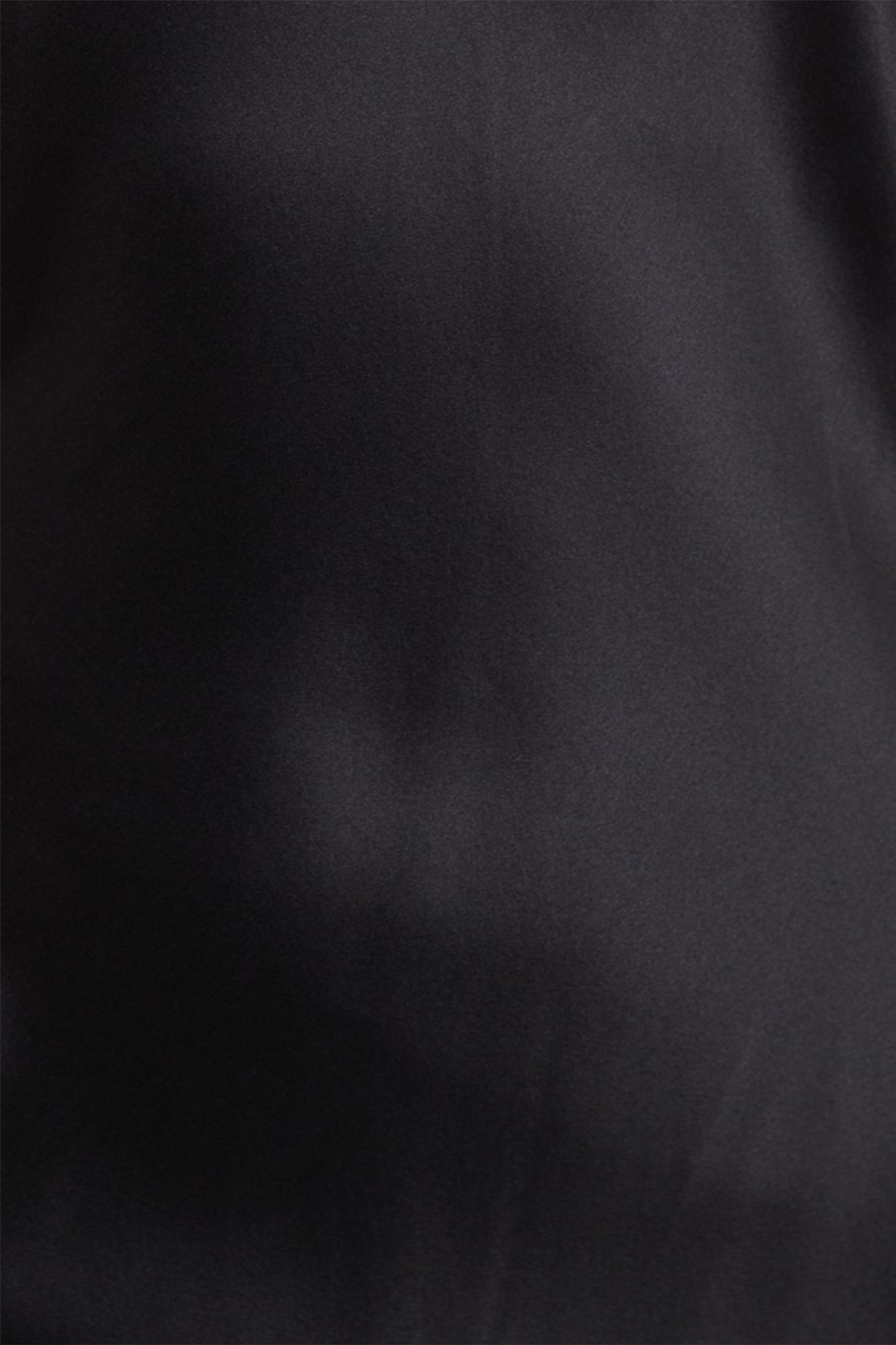 Silk Gown with Lace | Black