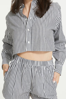 Franca Stripe Short | Black Stripe