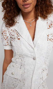 Neira Lace Dress | White