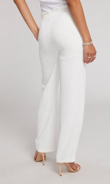 Theresa Crepe Pants | White