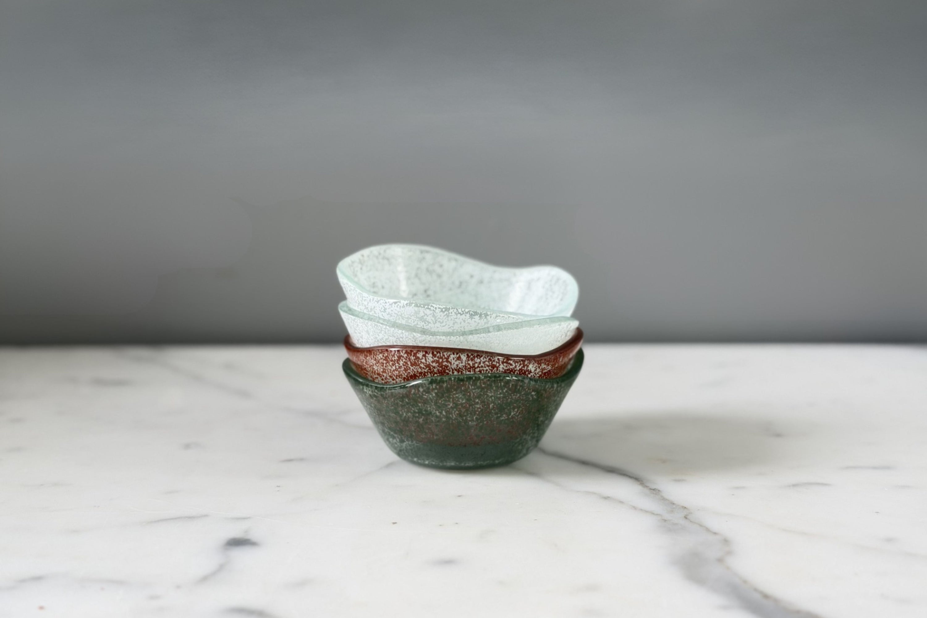 Glass Pinch Pots | Heritage Tones | Set of 6