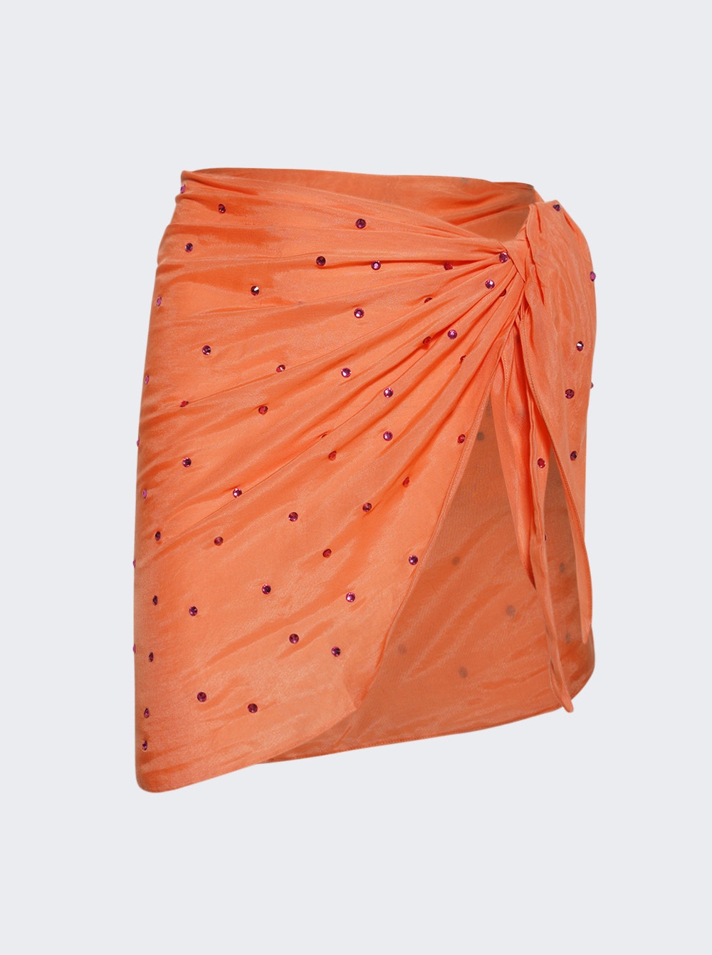 Women | Oséree | Gem Mini Wrap Skirt | Peach