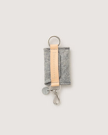 Merino Wool Card Key Fob | Granite/Natural
