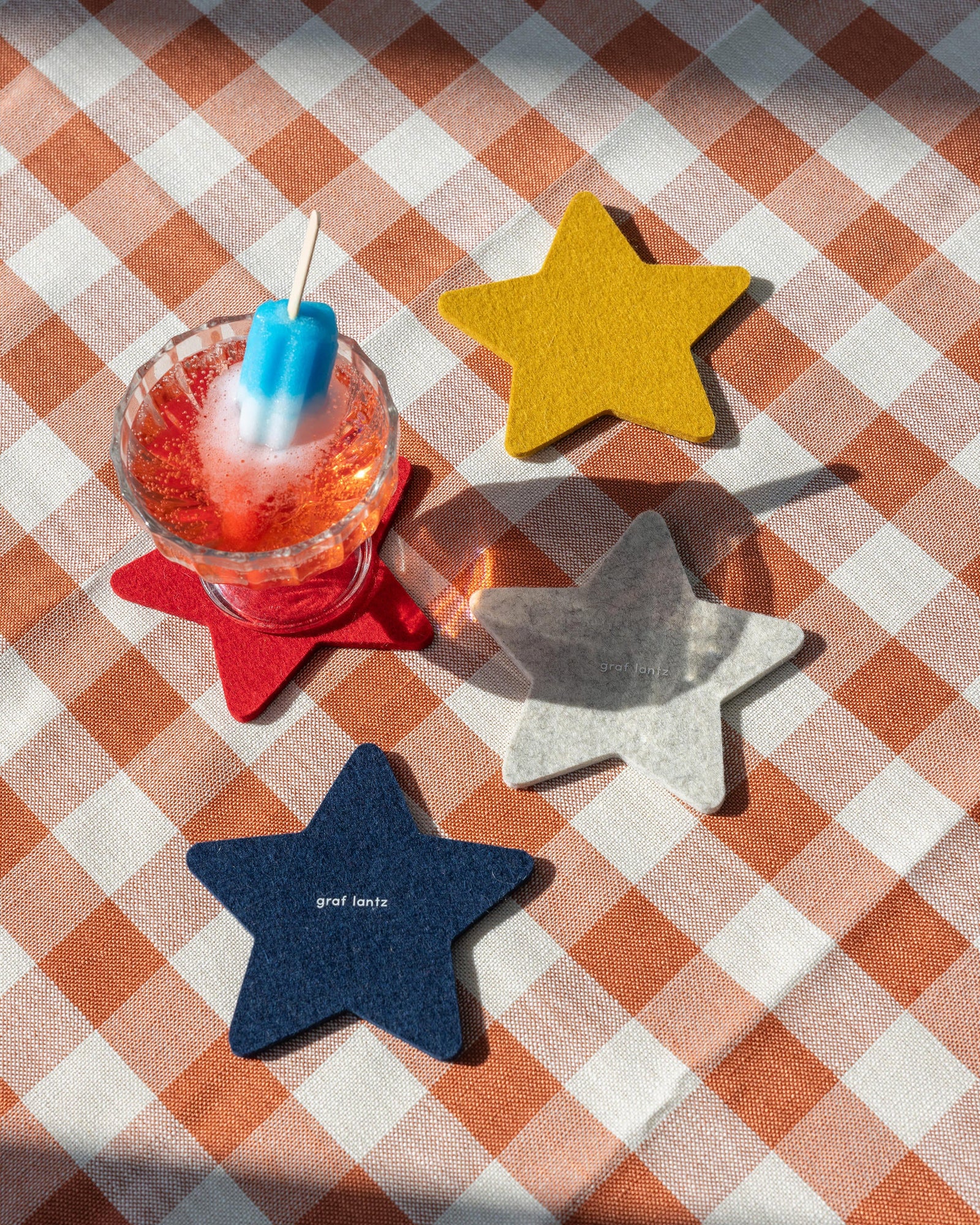 Merino Wool Star Coaster Multi 4 Pack | Americana
