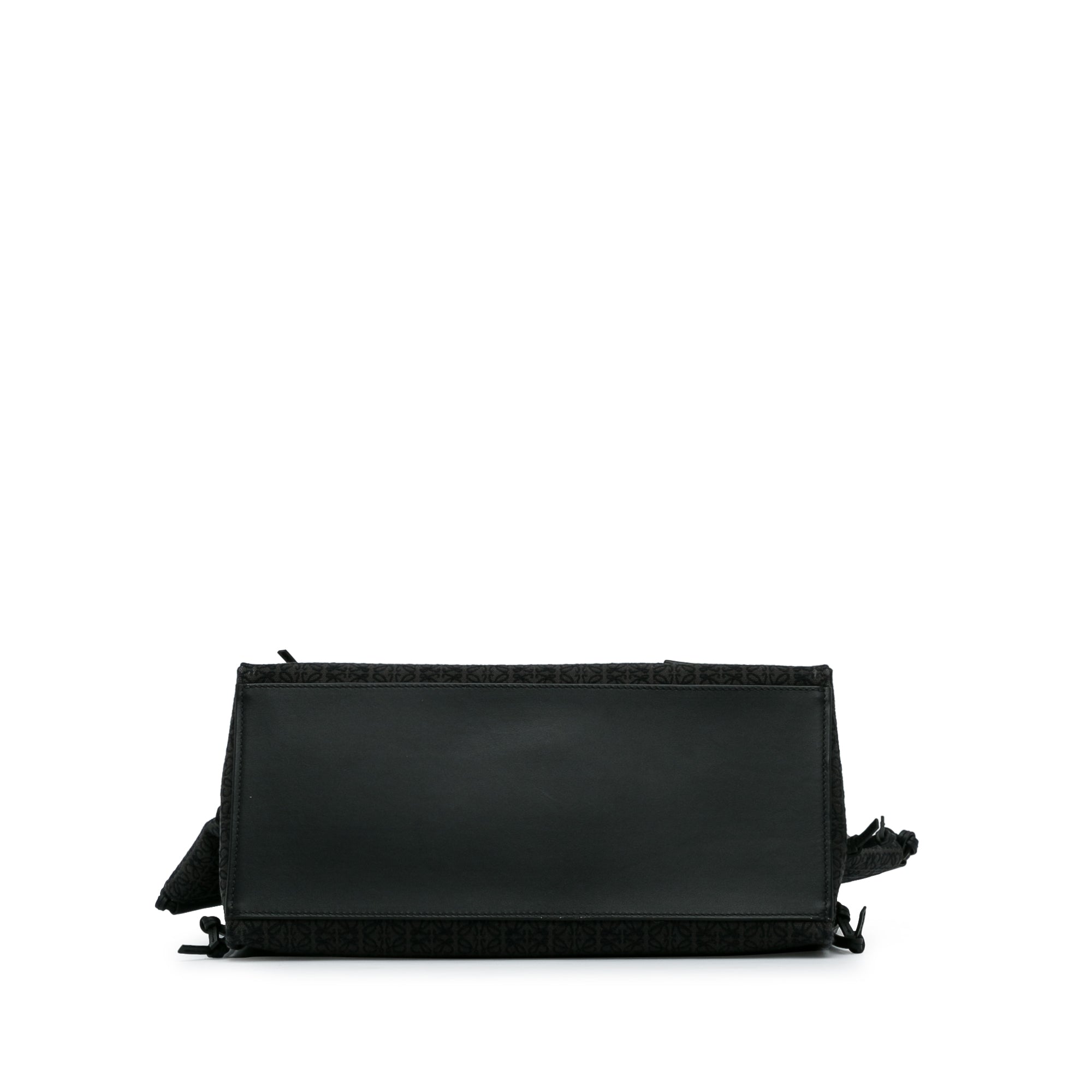 LOEWE | Pre-Owned Anagram Canvas Cushion Tote Bag | Black