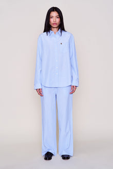 Womens | Oona Buttondown | Blue/White
