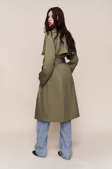 Womens | Classic Trench Coat | Olive
