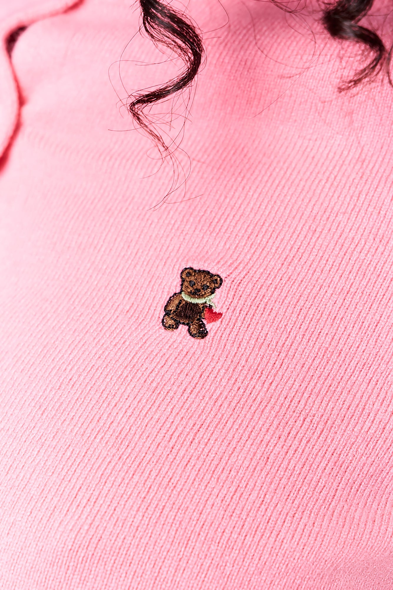 Womens | June Relaxed Wool Cardigan | Pink Coral