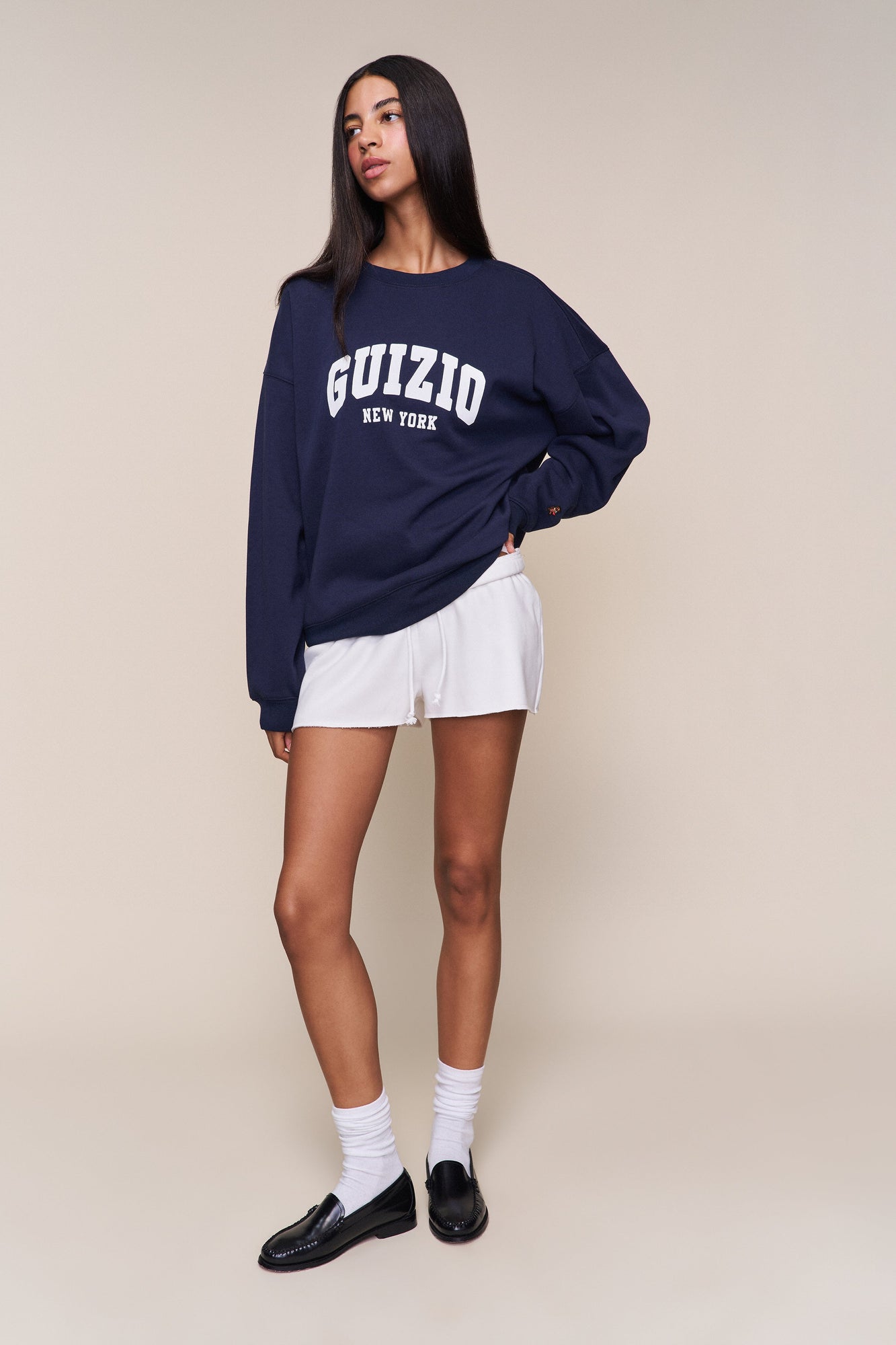 Womens | Guizio Fleece Crewneck | Navy