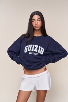 Womens | Guizio Fleece Crewneck | Navy