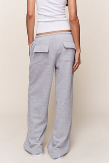 Womens | Drawstring Fleece Pant | Heather Grey