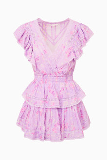 Gwen Heirloom Print Cotton Mini Dress | Hibiscus
