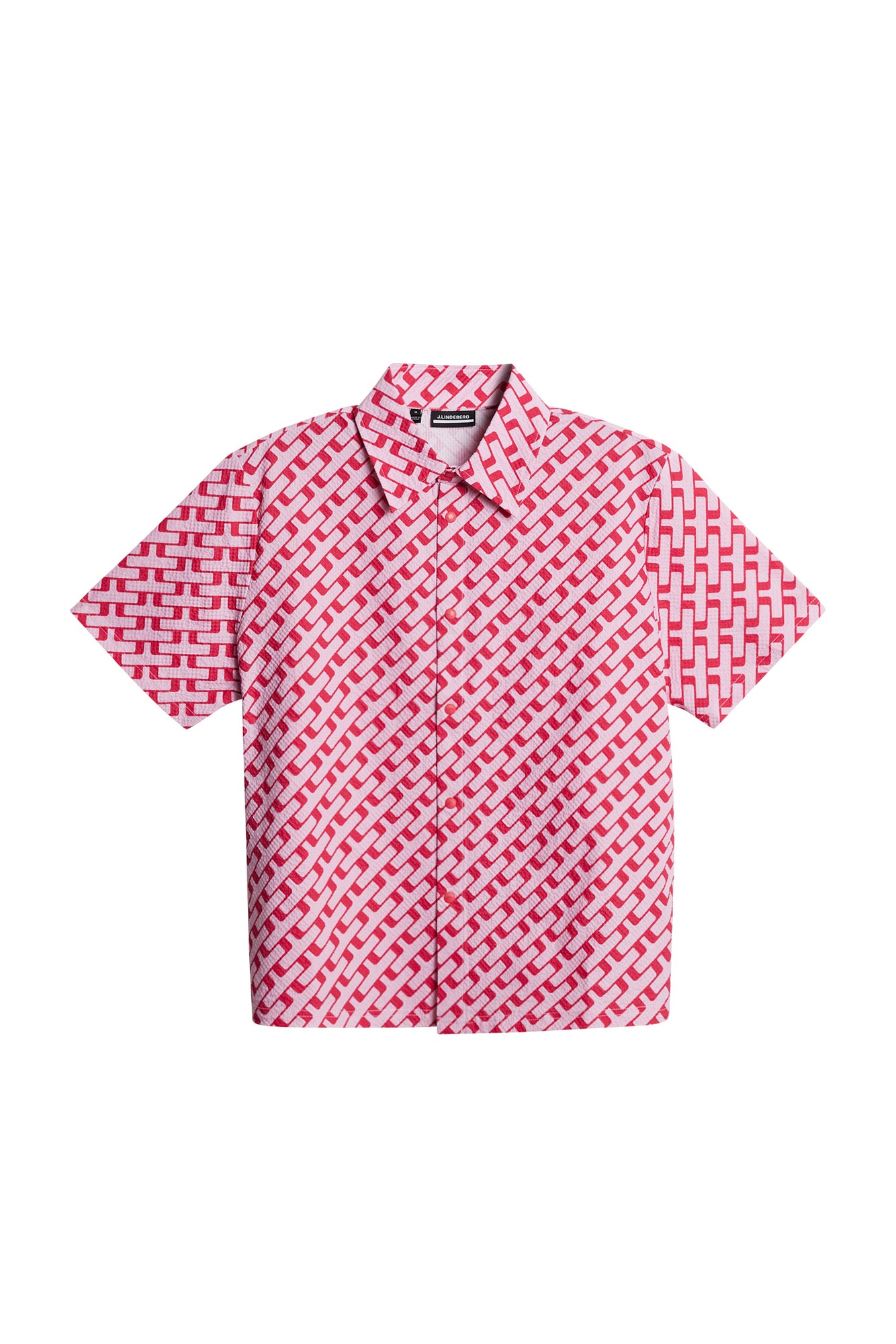 Linda Printed Shirt in Tour Geo Pink M by J.Lindeberg