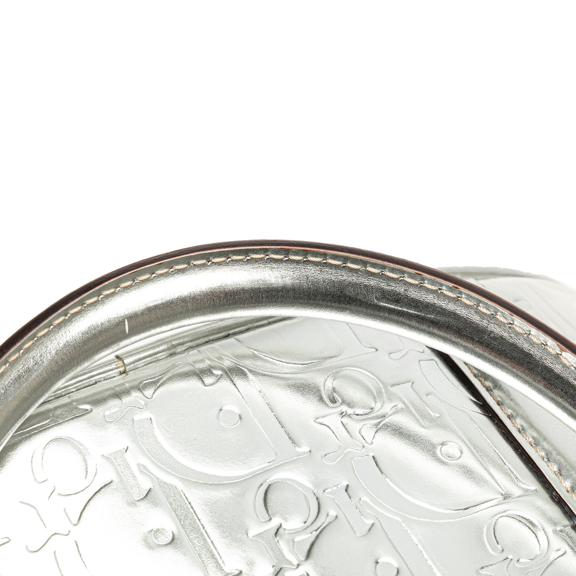 Dior | Pre-Owned Oblique Patent Tote | Silver