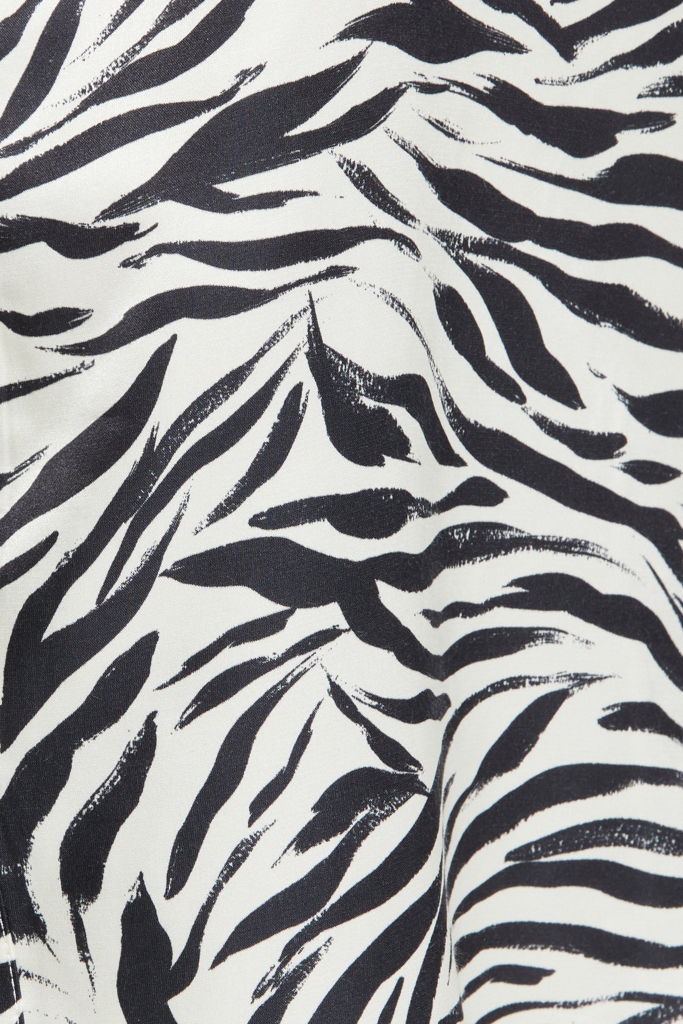 Zafina Shirt | Brushstroke Zebra Print