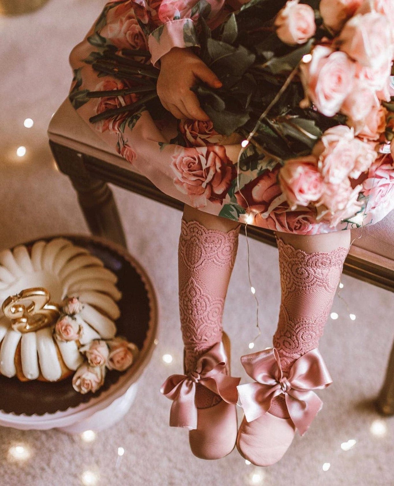 Girl | Alice Lace Socks | Pink