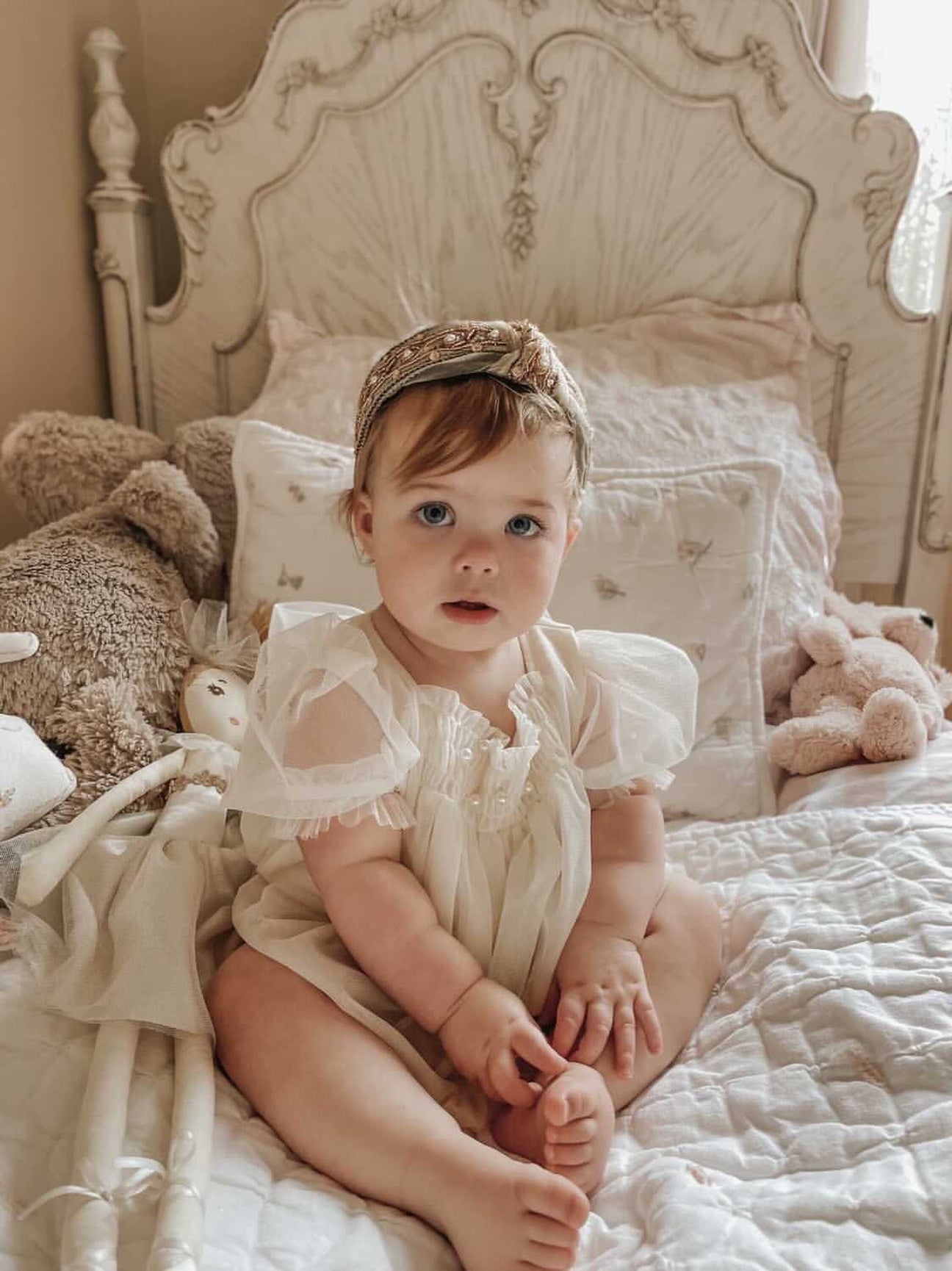 Girl | Bella Buttermilk Tulle Romper