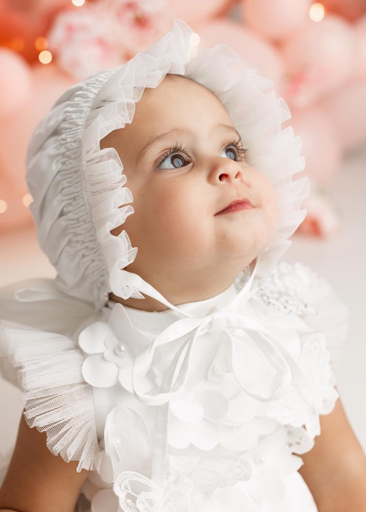 Girl | Butterfly White Satin Ceremony Romper