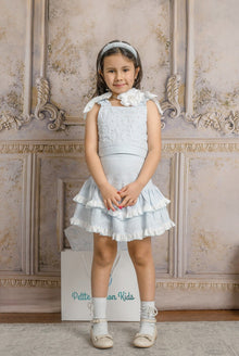 Girl | Charlotte Baby Blue Skirt and Top Set