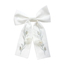 Girl | Faith Ceremony Hair Bow | White
